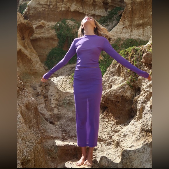 New Amethyst Mesh Long Sleeve WITH HARPER LU size S - Picture 9 of 10